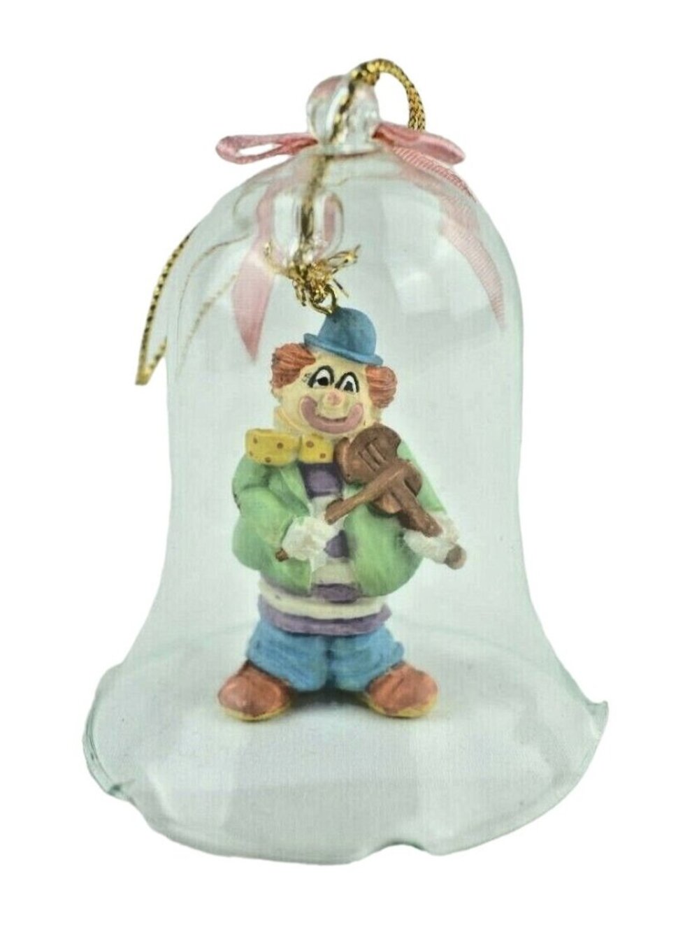 JSNY Ring in the Clowns Crystal Bell Vintage Holiday Ornament with Box
